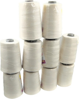 SmartPack Bag Closer Cotton Thread to Seal BOPP Bags,HDPE Bags, Jute Bag (1000 meter, White) Manual Thread Winder(Pack of NA)