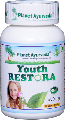 Planet Ayurveda YOUTH RESTORA CAPSULES(60 Capsules)