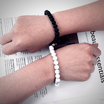 ruby collection Stone, Mother of Pearl Beads Bracelet Set(Pack of 2)
