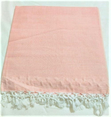 Orchid Cotton Single Flat 180 TC Solid Bedsheet(Pack of 1, PEACH COLOUR ( LIGHT RED ))