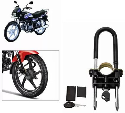 WHEETOYKART Bike Locking System Premium Wheel Lock For Hero Splendor Pro Classic Wheel Lock(Black)