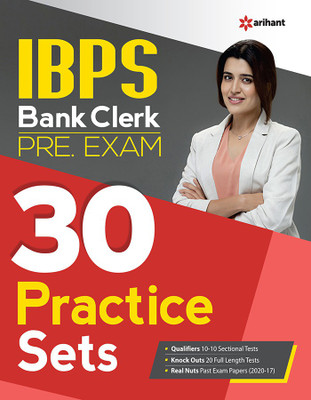 30 Practice Sets IBPS Bank Clerk Pre Exam 2021(English, Paperback, Sharma Mridula)