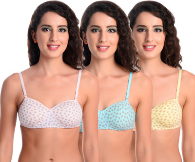 Xcare Women T-Shirt Lightly Padded Bra(Multicolor)