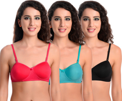 Xcare nisha women padded bra Women T-Shirt Lightly Padded Bra(Multicolor)