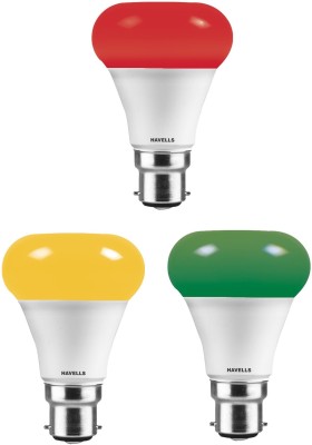 HAVELLS 7 W Standard B22 LED Bulb(Multicolor, Pack of 3)
