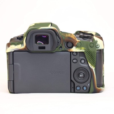 Breuk Silicone Protective Camera Case Cover for Canon EOS R5 & R6  Camera Bag(Camouflage)