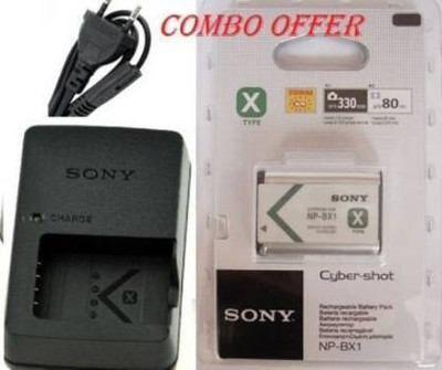 Lamkoti NP-Bx1 sony camera battery charger  Camera Battery Charger(White&Black)