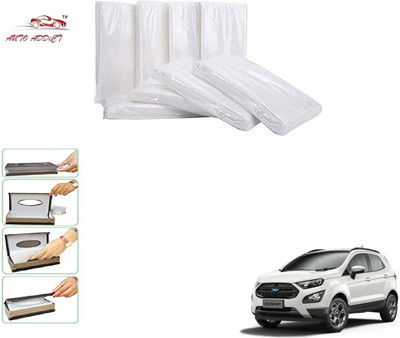 AuTO ADDiCT Car Tissue Box Refiller facial tissue (Pack of 10,100 pulls 2 ply,TISSUE REFILL ONLY) For Ford Ecosport Vehicle Tissue Dispenser(White)