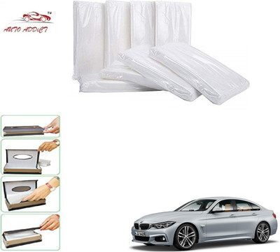 AuTO ADDiCT Car Tissue Box Refiller facial tissue (Pack of 10,100 pulls 2 ply,TISSUE REFILL ONLY) For BMW 4 Series Vehicle Tissue Dispenser(White)