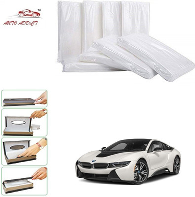 AuTO ADDiCT Car Tissue Box Refiller facial tissue (Pack of 10,100 pulls 2 ply,TISSUE REFILL ONLY) For BMW I8 Vehicle Tissue Dispenser(White)