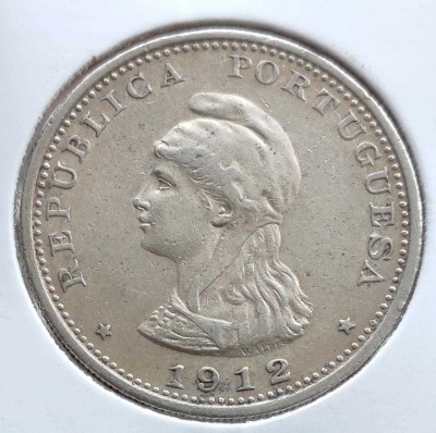 COINS WORLD 1912 UMA RUPIA INDIA PORTUGUES HIGH GRADE SILVER COIN Medieval Coin Collection(1 Coins)