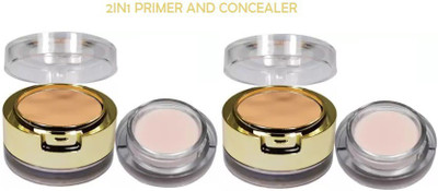 GFSU 2-IN-1 PHOTO PREP OIL FREE LONG LASTING MAGIQUE BASE PRIMER AND CONCEALER PACK OF TWO Concealer(BEIGE, 18 g)