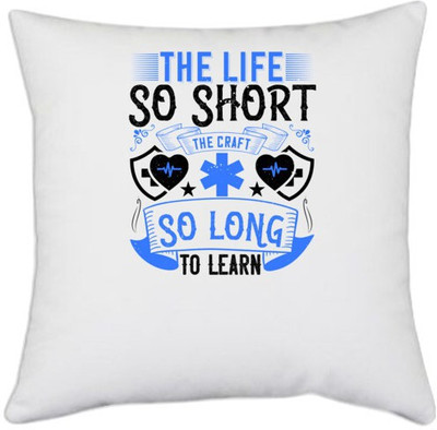 UDNAG Polyester Cushions & Pillows Cover(40.5 cm*40.5 cm, White)