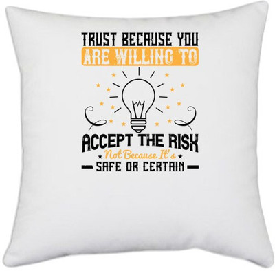UDNAG Polyester Cushions & Pillows Cover(40.5 cm*40.5 cm, White)