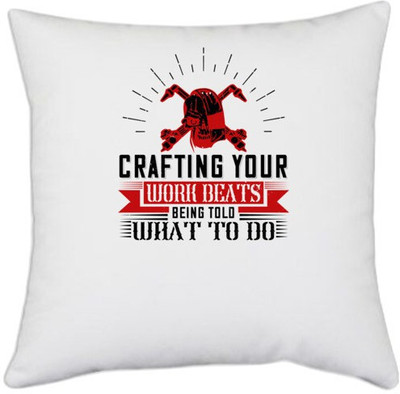 UDNAG Polyester Cushions & Pillows Cover(40.5 cm*40.5 cm, White)