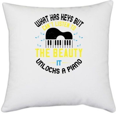 UDNAG Printed Cushions & Pillows Cover(40.5 cm*40.5 cm, White)