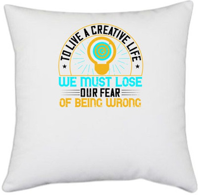 UDNAG Polyester Cushions & Pillows Cover(40.5 cm*40.5 cm, White)