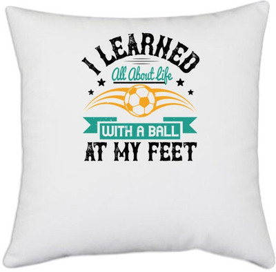 UDNAG Polyester Cushions Cover(40.5 cm*40.5 cm, White)