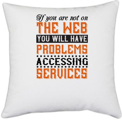 UDNAG Polyester Cushions & Pillows Cover(40.5 cm*40.5 cm, White)