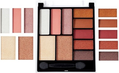 YAWI Best Oil Free Face Makeup Eye Shadow & Highlighter palette 16 g(Multi Shade)