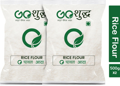 Goshudh Premium Quality Chaval Atta (Rice Flour)-500gm(2 kg, Pack of 2)