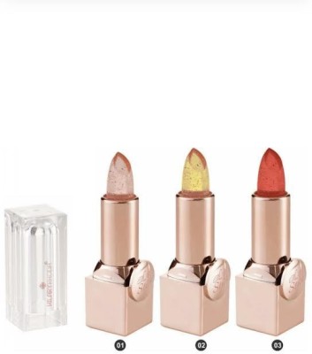 Hilary Rhoda COLOUR CHANGE GEL LIPSTICK WITH GOLD LEAF ( PACK OF 3 ) 3.6G X 3(MULTICOLOUR, 10.8 g)