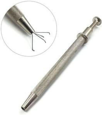 ATAR Professional Diamond Holder Picker Grabber Prestige Tools 4 Prong Holder Pick Up Tool Tweezer for Diamond Stone & Beads Gems ATDP4 Magnetic Pickup Tool(NA)