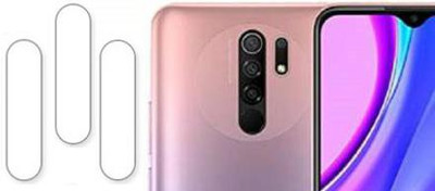 XAZE Back Camera Lens Glass Protector for REDMI 9 PRIME(Pack of: 3)