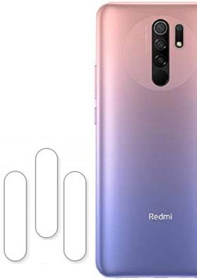 XAZE Back Camera Lens Glass Protector for REDMI 9 PRIME(Pack of: 3)