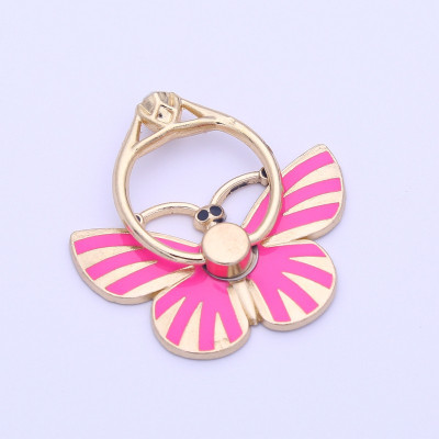 Renyke Luxury Universal Mobile Holder Stand, 3D Ring Finger Grip for Mobile Tablet (Butterfly) Mobile Holder