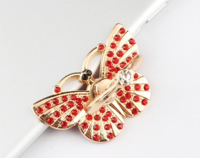 Renyke Luxury Universal Mobile Holder Stand, 3D Ring Finger Grip for Mobile Tablet (Butterfly Bling) Mobile Holder