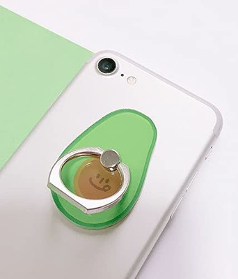 befunky Cute Shape Phone Ring 360 Degree Rotating Ring Grip Anti Drop Finger Holder for iPhone iPad and All Mobile Phones (1 Piece, Avocado) Mobile Holder