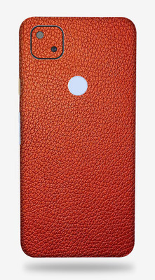 LAMHA Google Pixel 4a Mobile Skin(Ultra Super Red Leather skin With High Matte Finish., Mobile Skin (Back+Side+Camera))