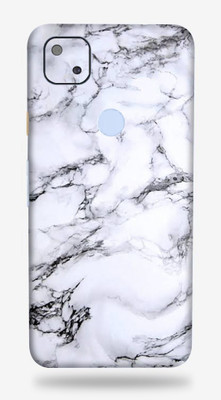 LAMHA Google Pixel 4a Mobile Skin(Ultra Super Milky White Marble With High Matte Finish.)