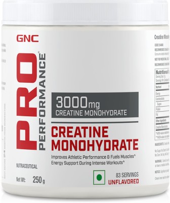 GNC Pro Performance Creatine Monohydrate 3000 mg (250gm) (Unflavored) Creatine(250 g, Unflavored)