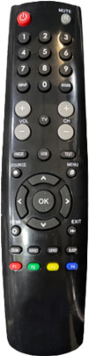 Electvision Remote Control for LED or LCD TV banana body Compatible with (Please Match The Image with Your Existing Remote Before Placing The Order Before) VU Led LCD tv. Remote Controller(Black) Electvision Remote Control for LED or LCD TV banana body Compatible with (Please Match The Image with Your Existing Remote Before Placing The Order Before) VU Led LCD tv. Remote Controller(Black)