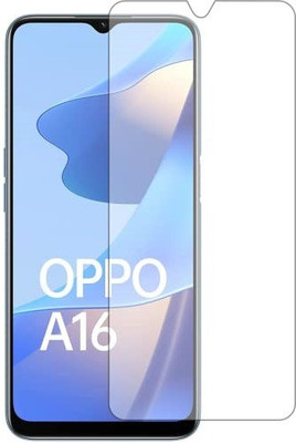 kmPPoWeR Tempered Glass Guard for Oppo A16(Pack of 1)