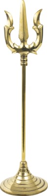 Spillbox Decorative Showpiece  -  12 cm(Brass, Gold)