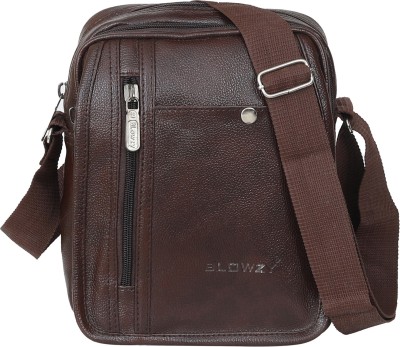 GOOD FRIENDS Brown Sling Bag Stylish Small Sling Cross Body Travel Office Business One Side Shoulder Bag