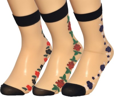 Welwear Women Floral Print Ankle Length(Pack of 3)