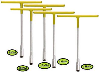 Tulsway Heavy duty T Spanner Set Pack of 5 pcs 8mm 10mm 12mm