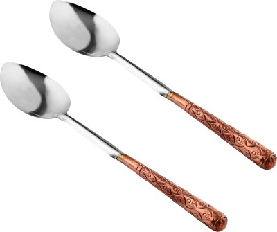 NM Stainless Steel, Copper Serving Spoon Set(Pack of 2)