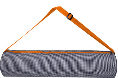 PANCHTATAVA Luxury Stylish Black Check Yoga Mat (Only Cover) with Adjustable Shoulder Strap(Sling Bag)
