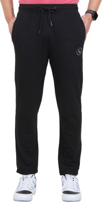 Acid & Metal Solid Men Black Track Pants