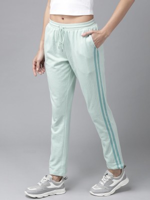 Roadster Striped Women Green Track Pants