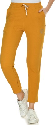 GLADLY Skinny Fit Women Yellow Trousers