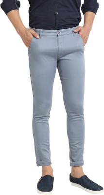 Blends Trendz Slim Fit Men Grey Trousers