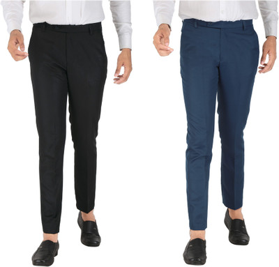 CLARE&CLARA Slim Fit Men Multicolor Trousers