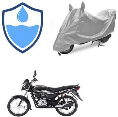 Feel heaven Waterproof Two Wheeler Cover for Bajaj(Platina 100 DTS-i, Silver)