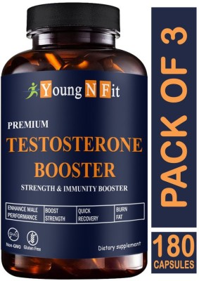 Young N Fit Testosterone Booster, Capsule, health, ayurvedic, supplement (YNF178)(3 x 60 Capsules)